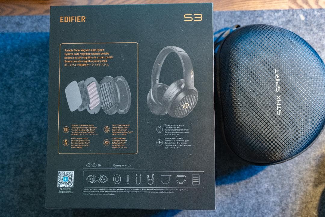 ワイヤレスヘッドホンEDIFIER STAX SPIRIT S3【付属品完備】