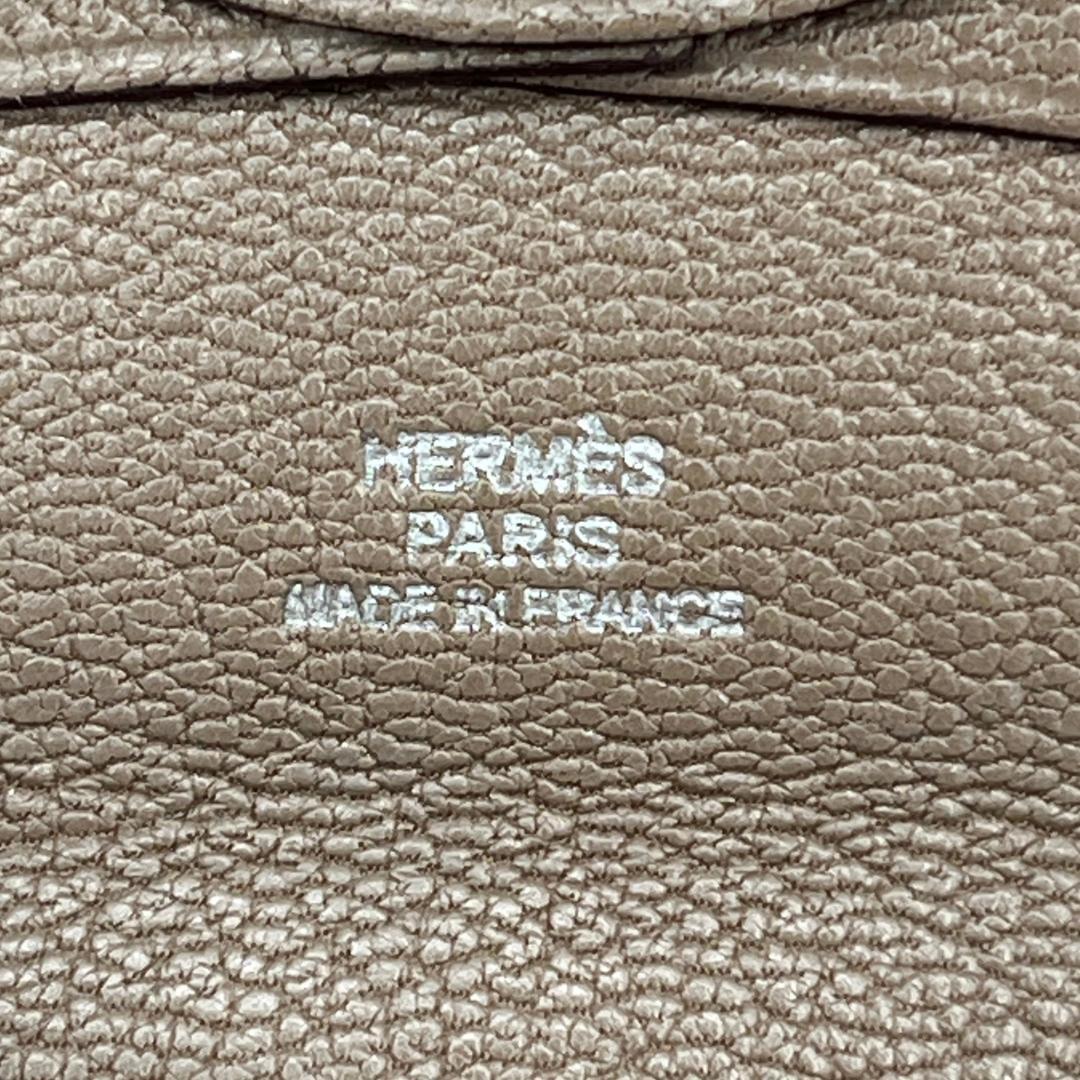 エルメス シェブルミゾル エトゥープ バスティア ケース 刻印□K レザー