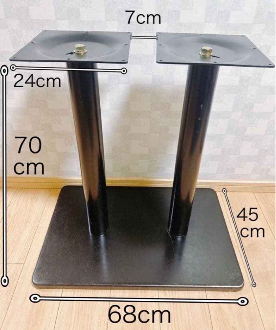業務用 テーブル脚 ツイン 高さ70cm 組立式 在庫4
