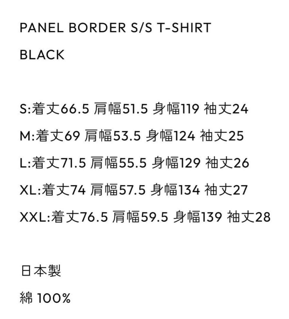 トップス 25SS Ennoy PANELBORDER S/ST-SHIRT BLACKM