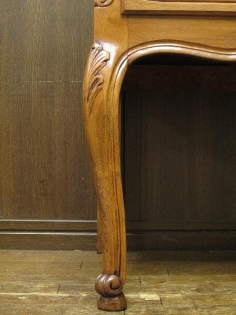 フランス アンティーク ルイ15世様式 彫刻 猫脚 ライティングビューロー