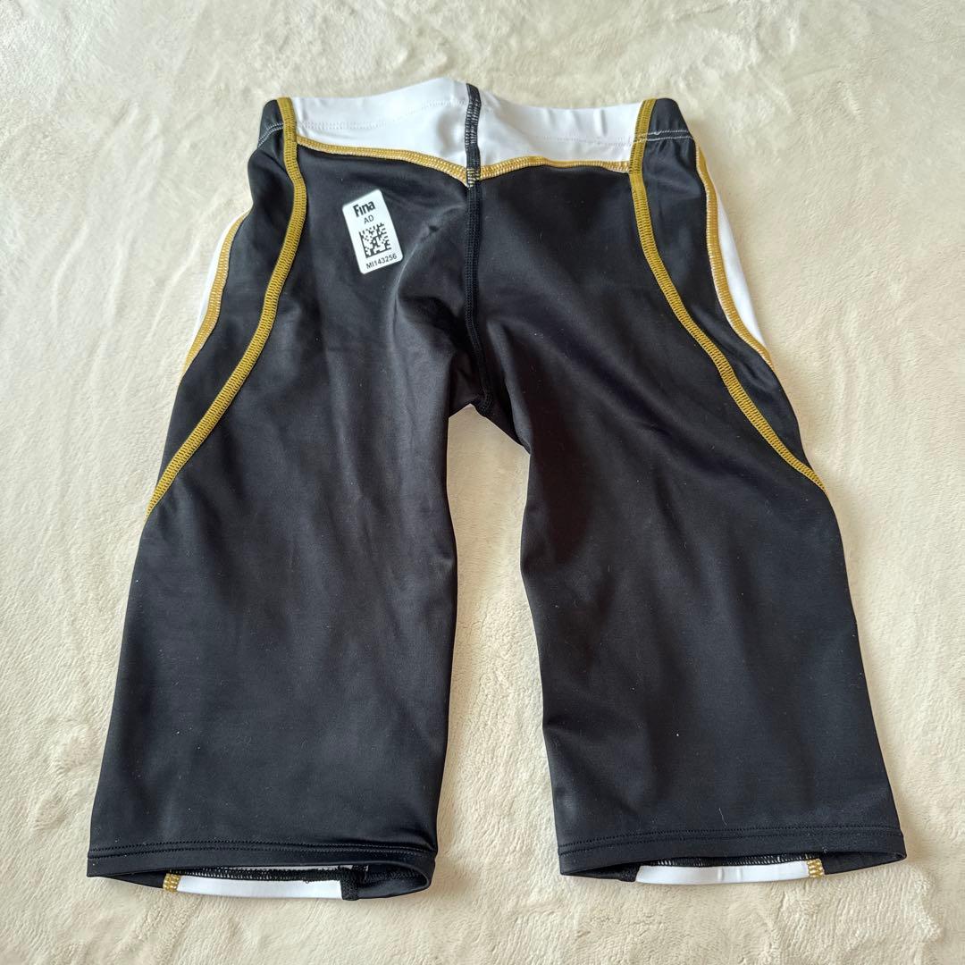 Mizuno 競泳水着 Sサイズ ホワイト/ブラック/ゴールド