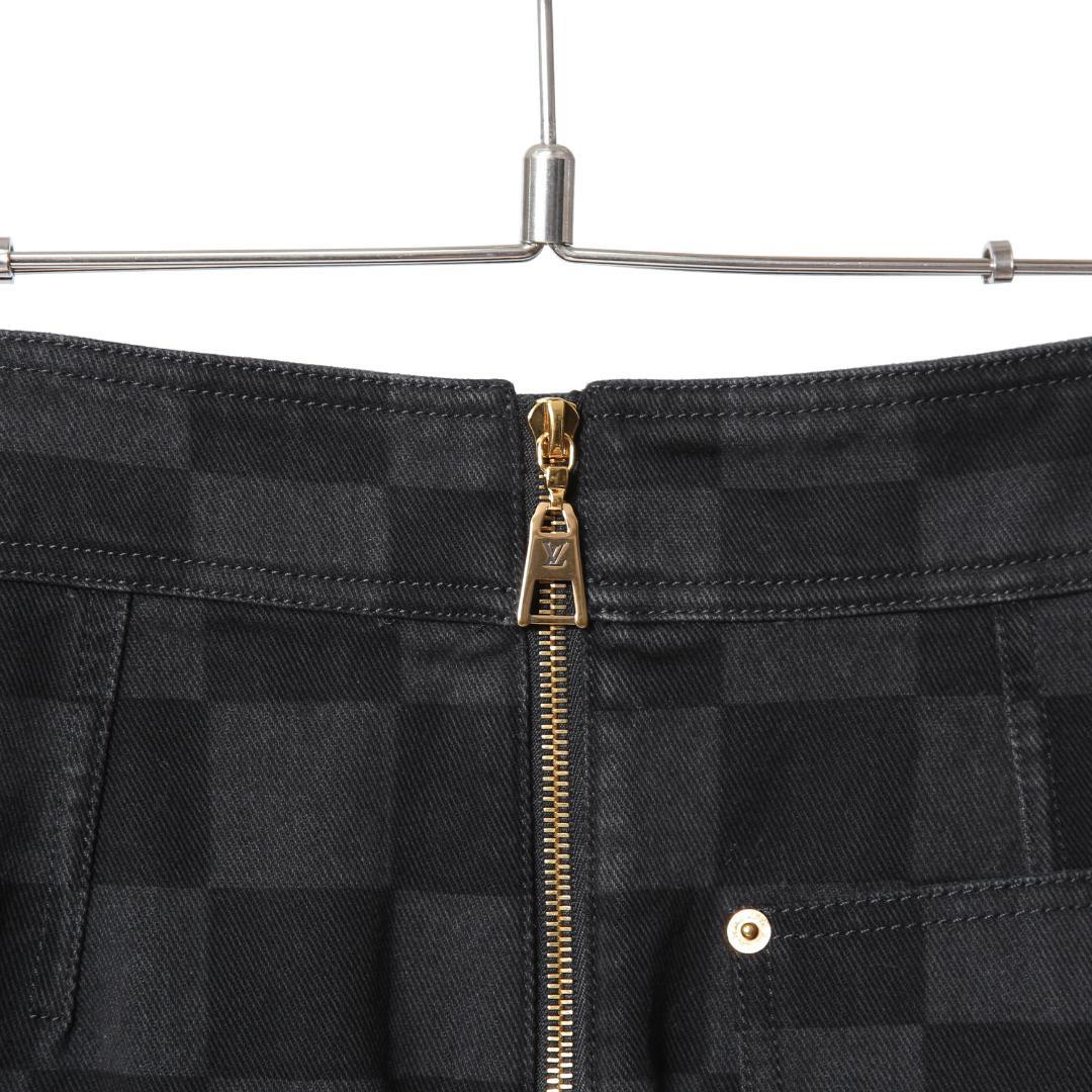 LOUIS VUITTON 22AW 美品 ダミエ グラフィット デニムスカート