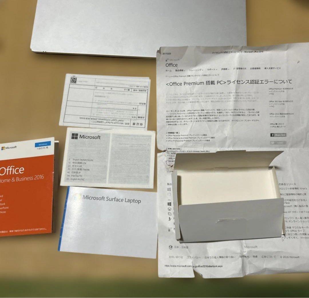 Windowsノート本体 MicrosoftSurfaceLaptop8GB238GB