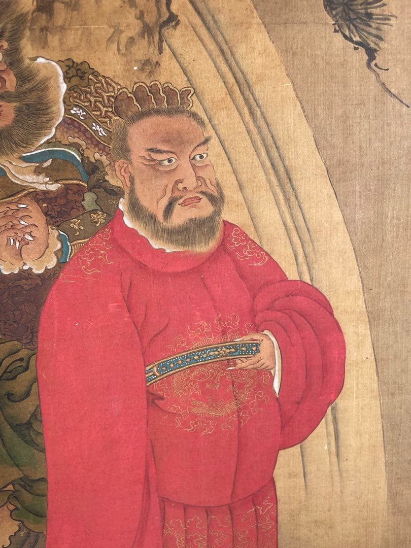 【模写】希品 超大幅 鐘馗図 明治～昭和初期　魔除けの神 厄除け 疫病除け　無銘