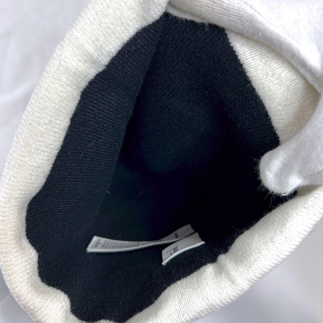 バーバリー　Burberry バイカラー　ニット帽　ビーニー　カシミヤ混