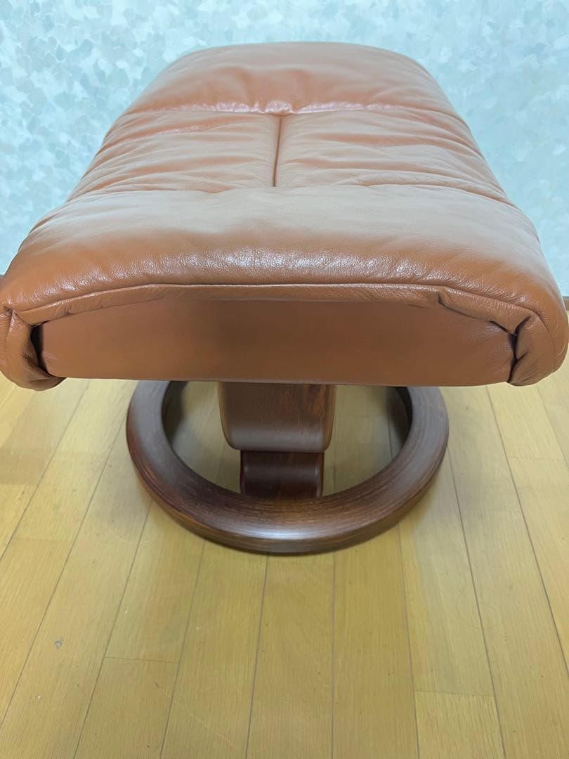 Stressless エコーネス オットマン ブラウンレザー