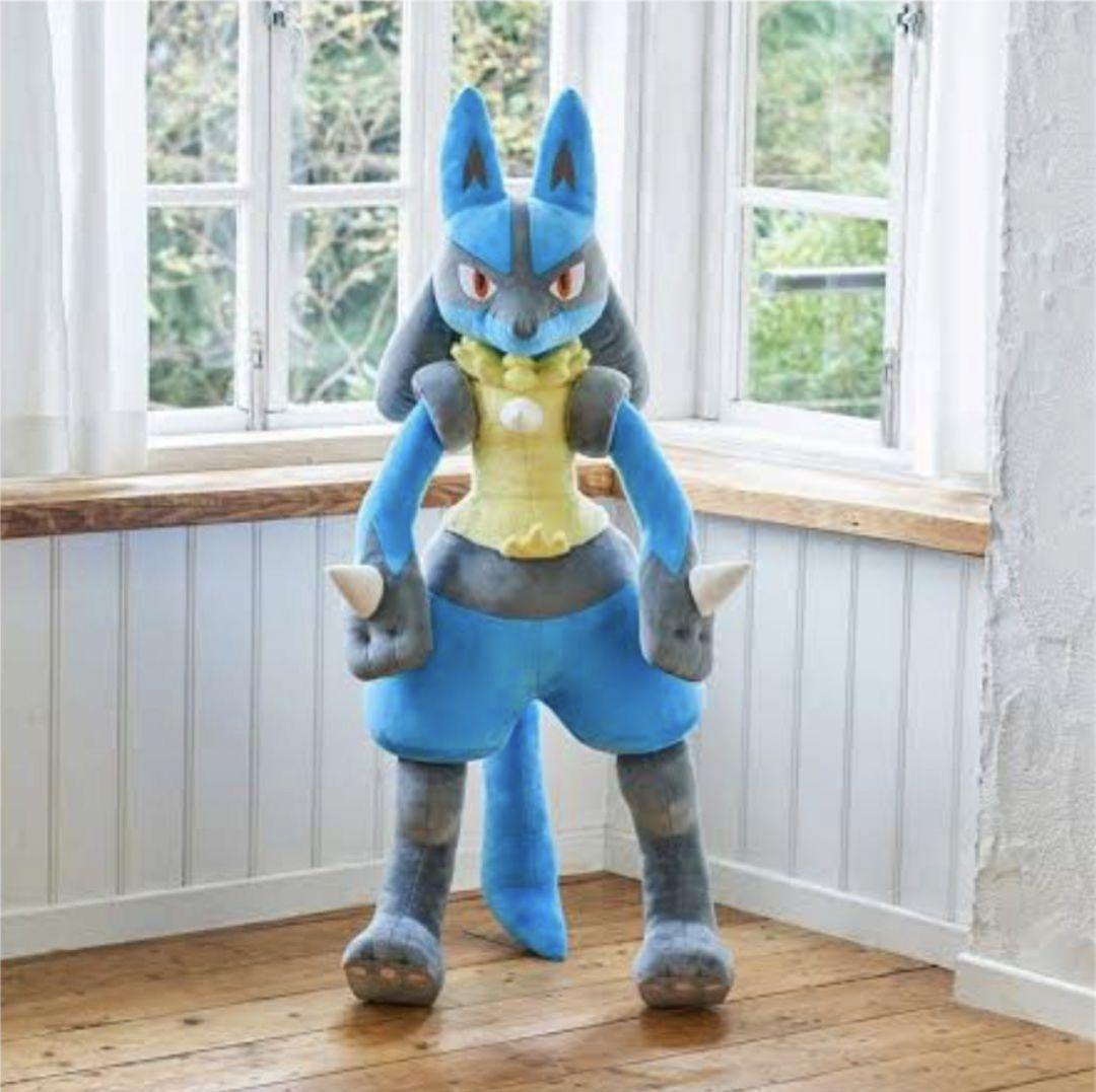 大幅ねさげ！　タグ付き　ポケモンセンター ルカリオ 等身大ぬいぐるみ