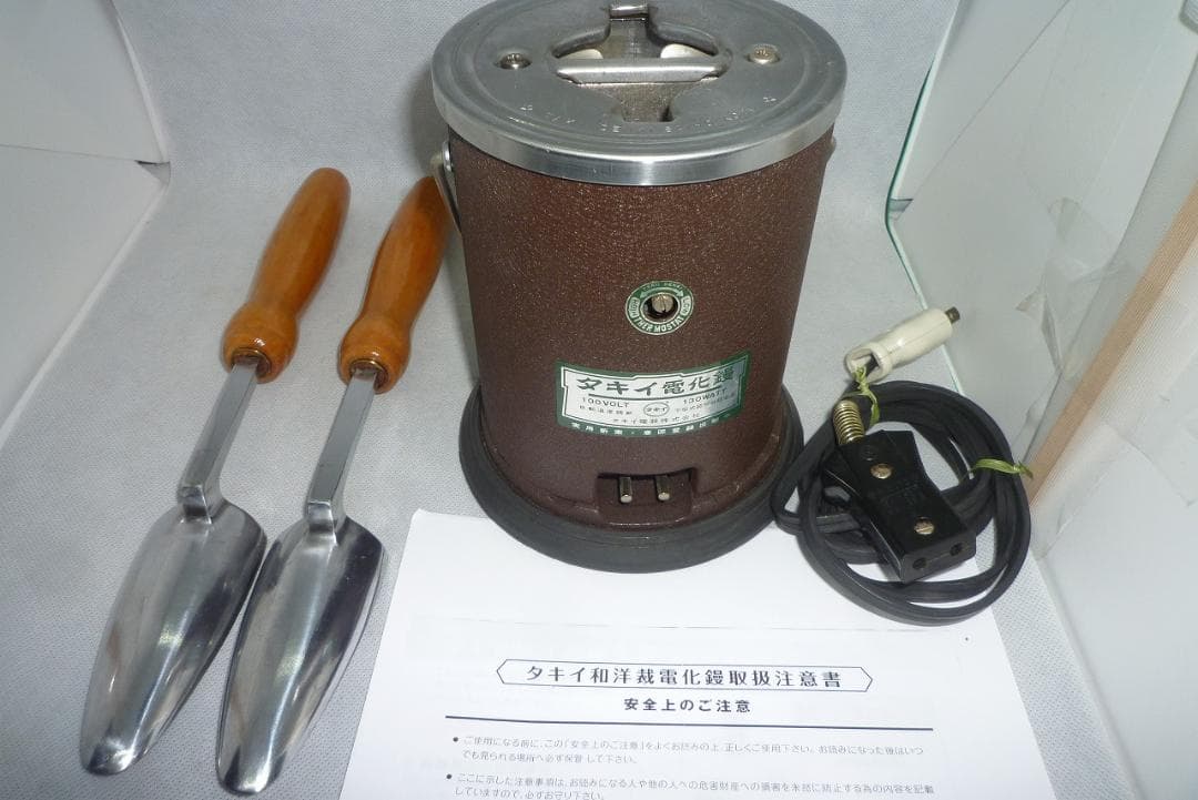 ②美品　タキイ　和裁電化鏝　和裁コテ　和裁こて　鏝２本付