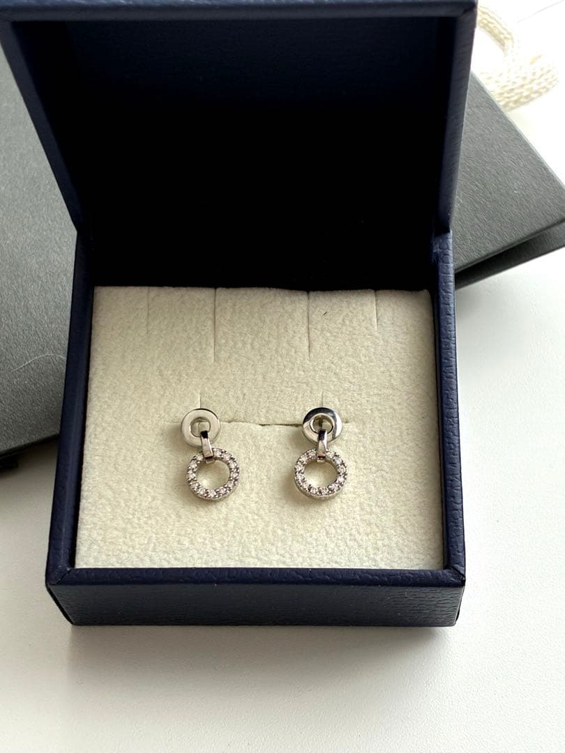 ヴァンドーム青山　ダブルサークル　ダイヤモンドプラチナピアス