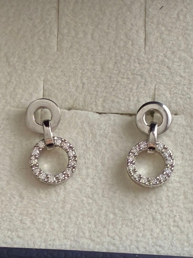 ヴァンドーム青山　ダブルサークル　ダイヤモンドプラチナピアス