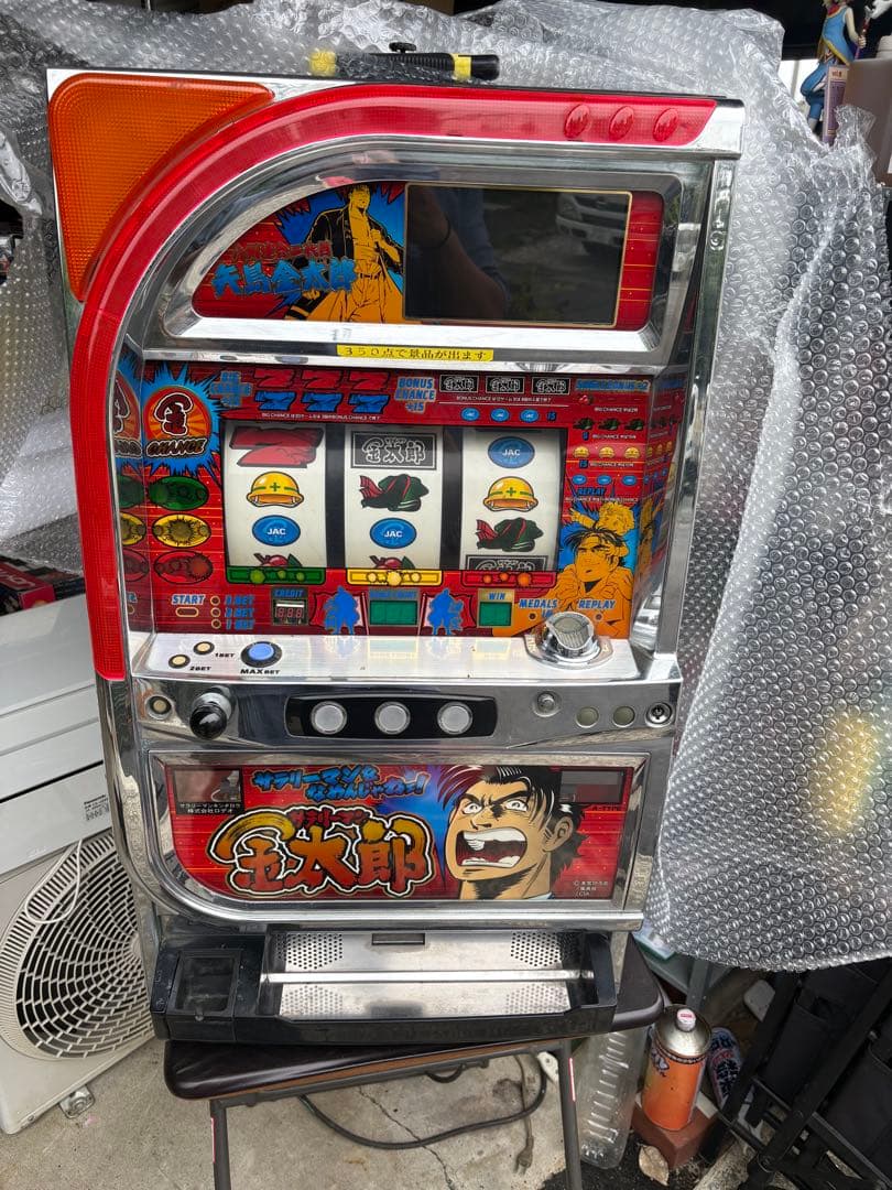 サラリーマン金太郎　4号機　スロット実機　アミューズ仕様　通電確認済み変圧器あり