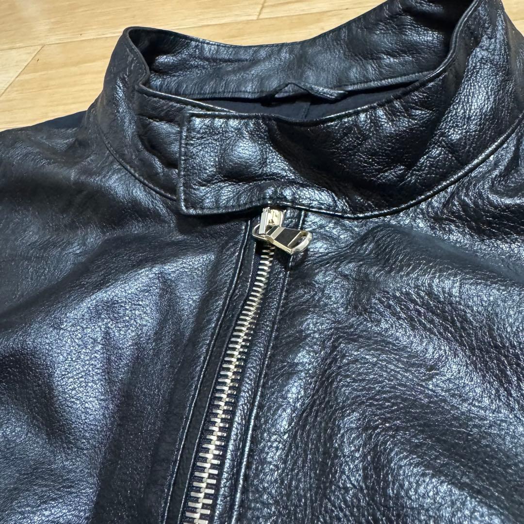 エンメティ シングルライダースジャケット ブラックgiab's archivio