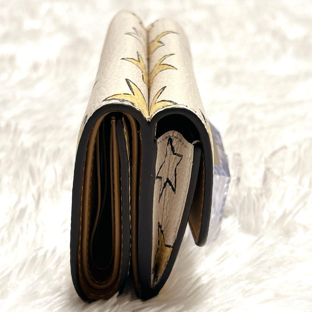 未使用級✨COACH✨コーチ 三つ折り 財布 星 スター コンパクト