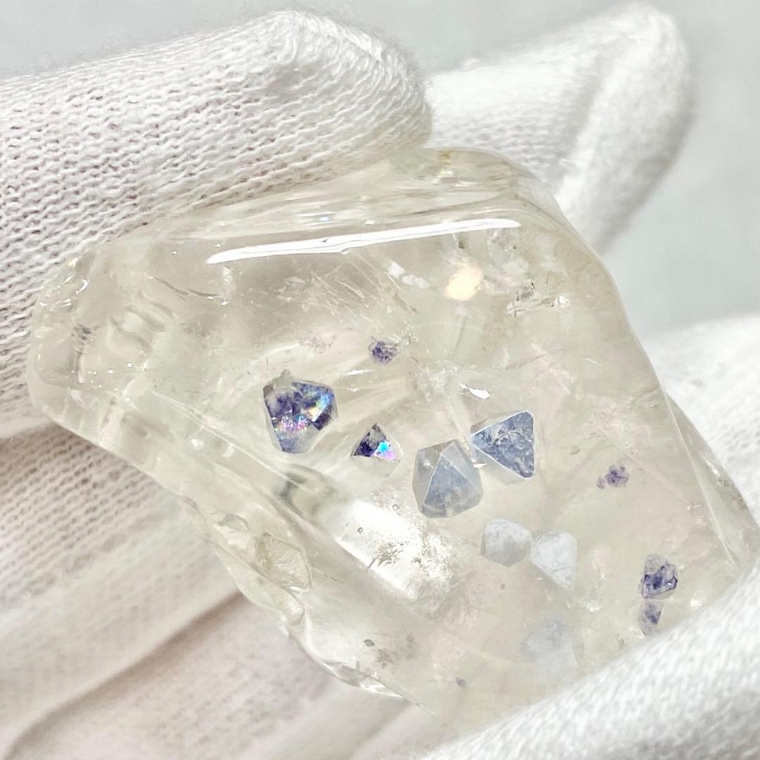 レインボーが出る！！フローライトインクォーツ原石