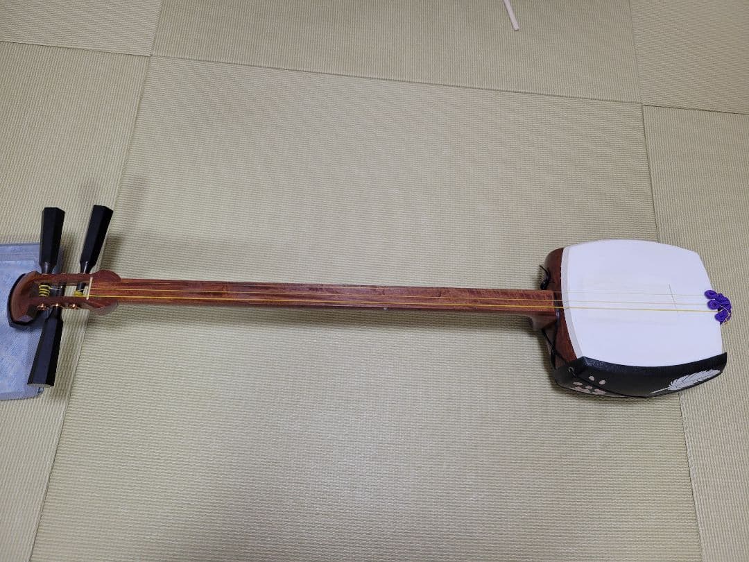 津軽三味線太棹 鼈甲バチ 桐芯ケースセット