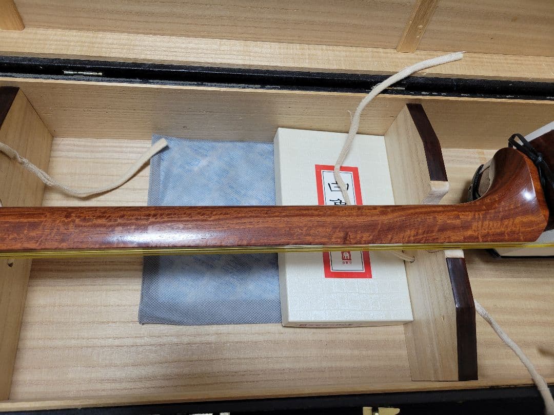 津軽三味線太棹 鼈甲バチ 桐芯ケースセット