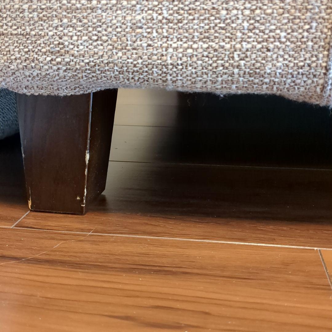 KEYUCA　ケユカ　ソファー　グレーベージュの2人掛けファブリックソファ