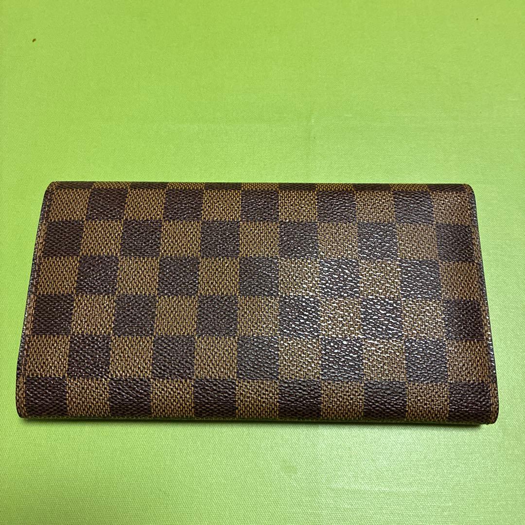 ルイヴィトン　ダミエ　三つ折り長財布