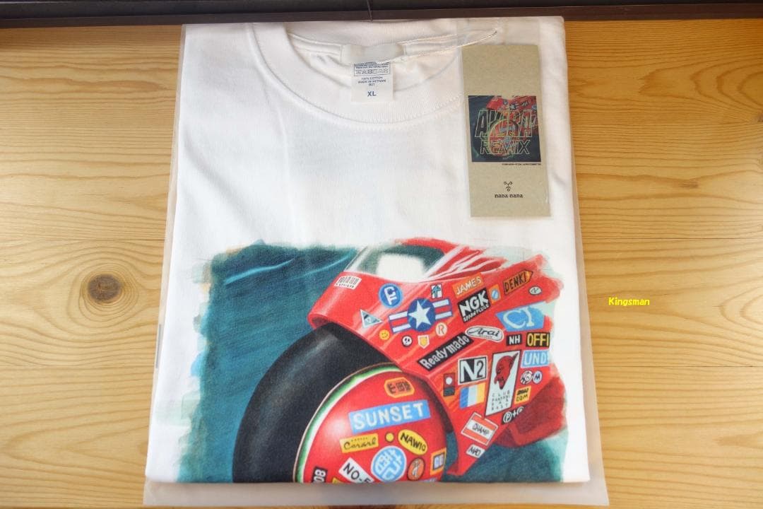 XL AKIRA REMIX nana-nana Tシャツ 白 絵柄のみ