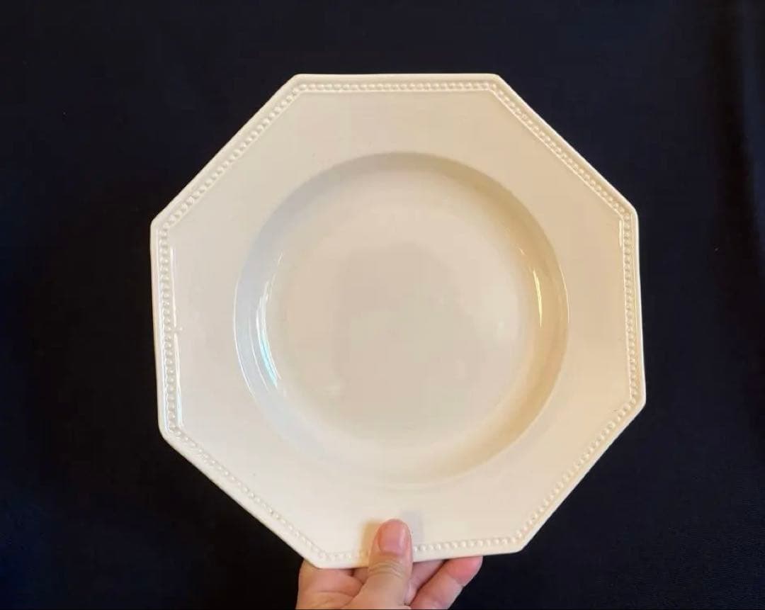 希少 美品 サルグミンヌ オクトゴナル 深皿 フランス アンティーク