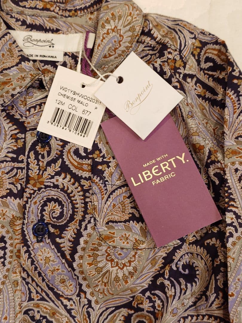 Bonpoint LIBERTY シャツとショートパンツセット 12M