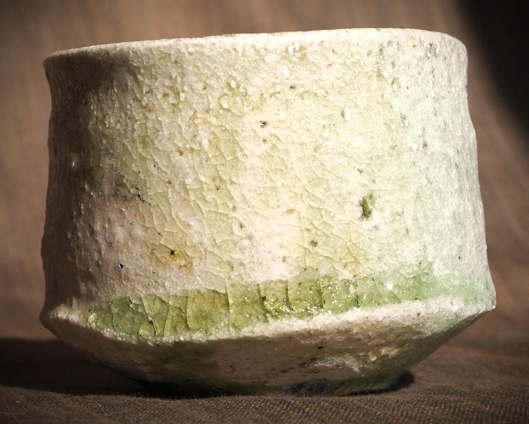 新作★辻村唯【師：辻村史朗】★自然釉小服茶碗★共箱・布