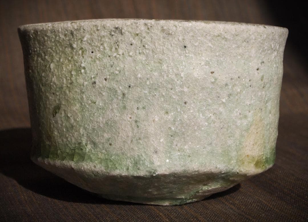 新作★辻村唯【師：辻村史朗】★自然釉小服茶碗★共箱・布