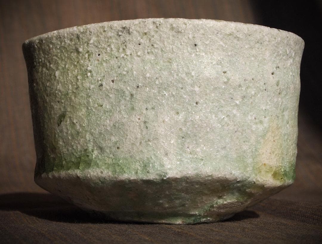 新作★辻村唯【師：辻村史朗】★自然釉小服茶碗★共箱・布