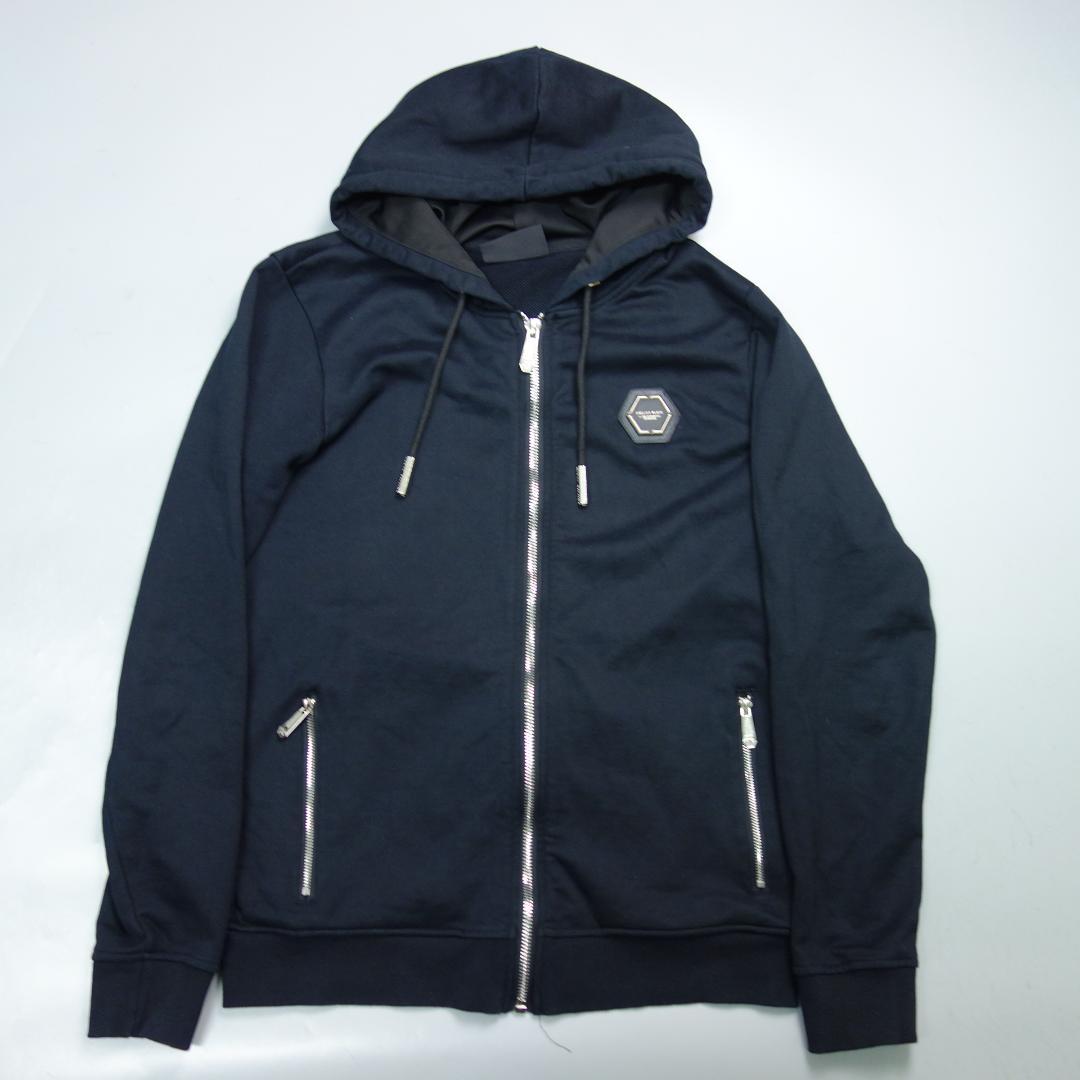 T*Q様 8708美品 フィリッププレイン スウェット ラインストーンパーカー