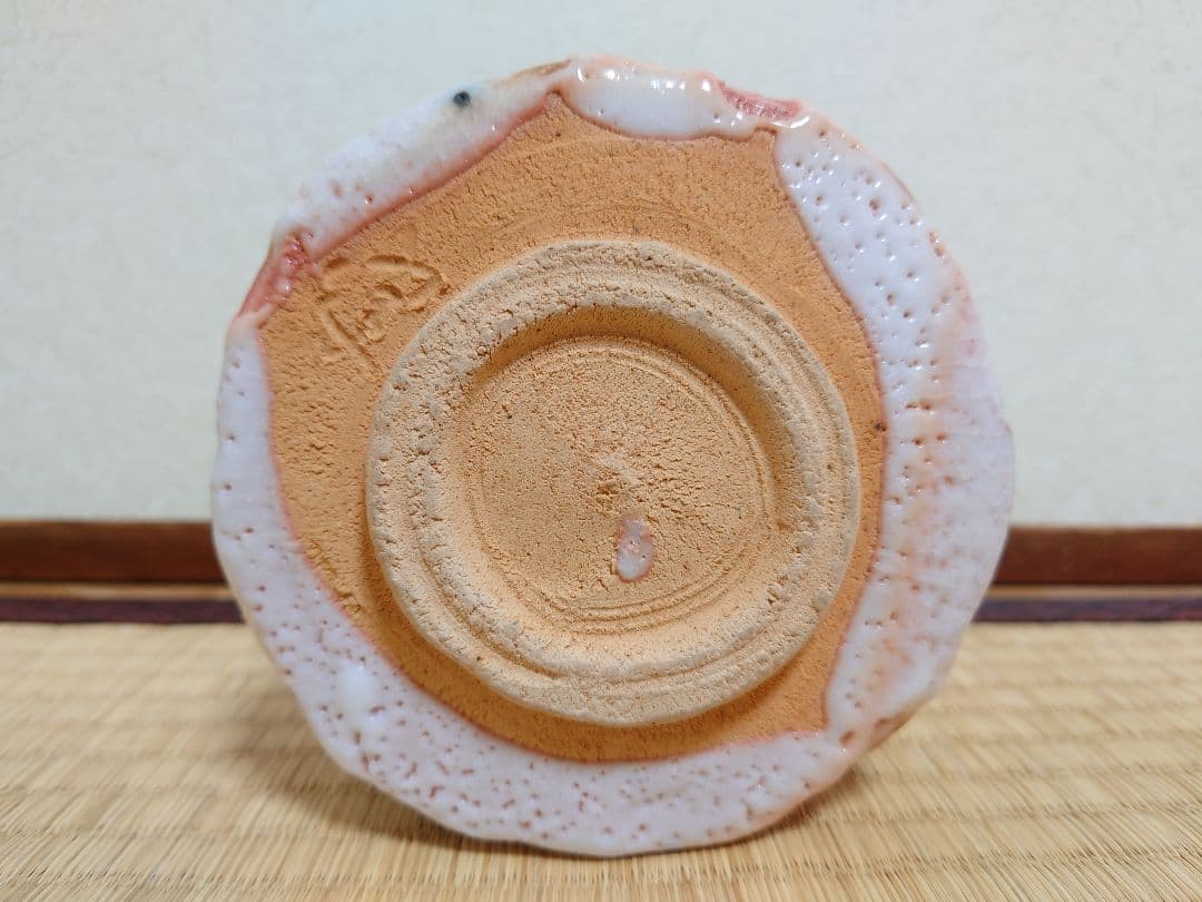 名工 加藤健 志野茶碗 共箱 共布 茶道具