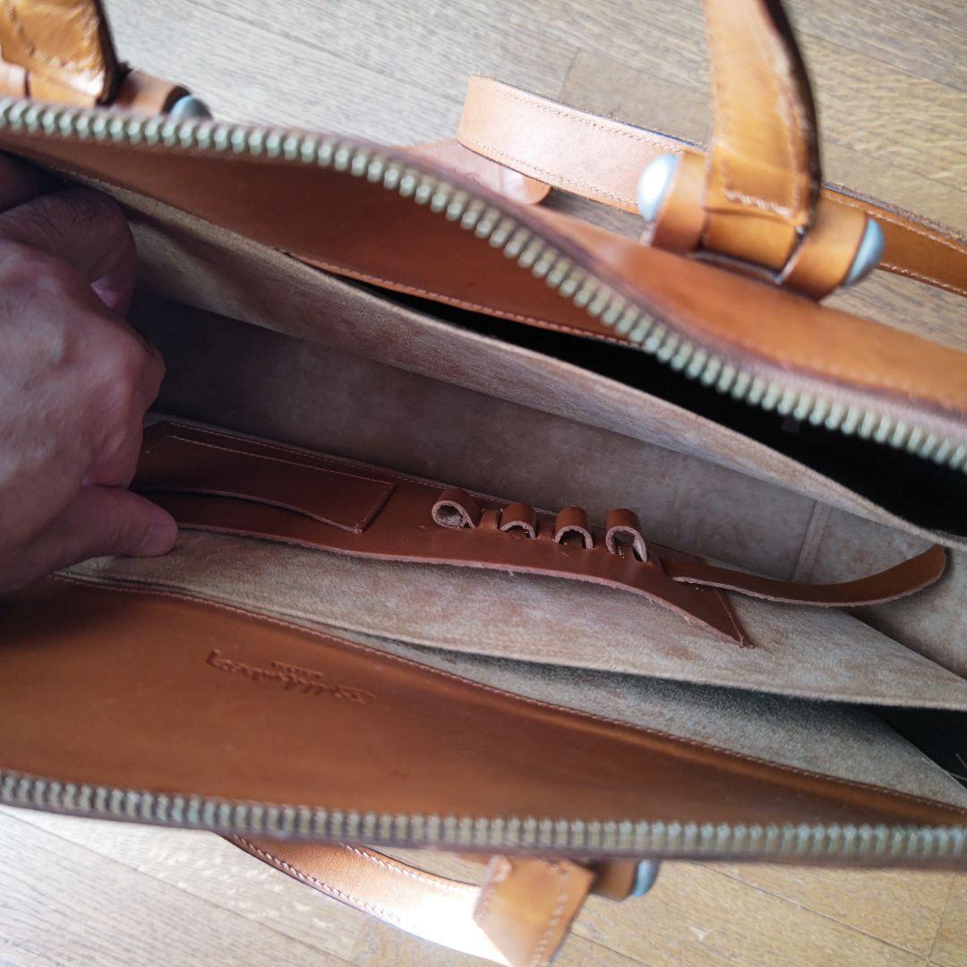 ブラウンレザー ビジネスバッグ