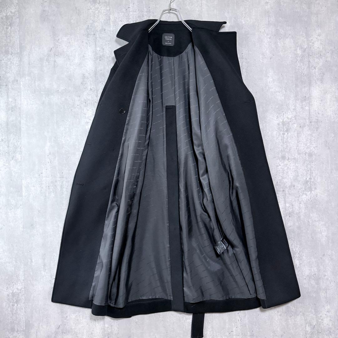 K*I様 ユナイテッドトウキョウ ビッグカラーコート 保温 撥水 ブラック WE