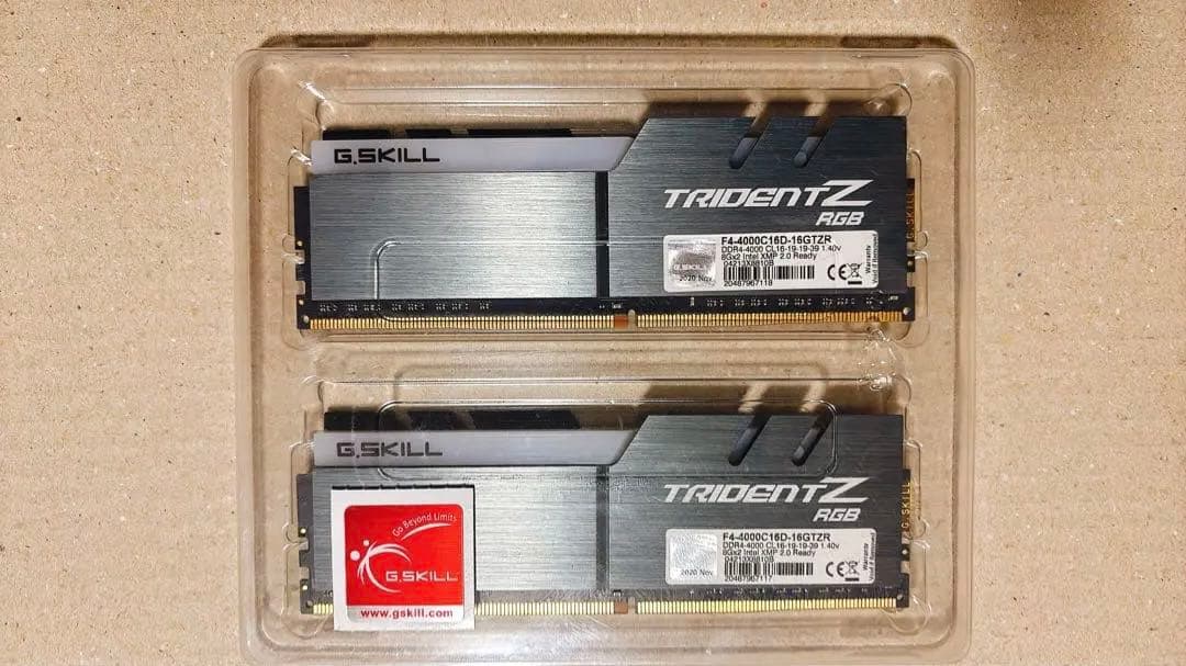 メモリー G.SKILL DDR4 4000Mhz 16GB (2x8GB)