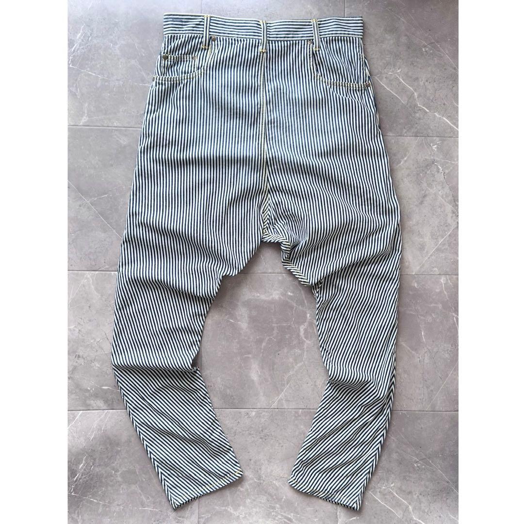 mercibeaucoup, × Lee ヒッコリー ストライプ サルエルパンツ