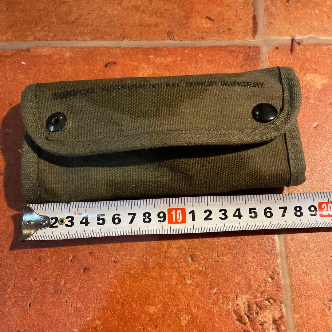 U.S. 医療シンボル ポーチ オリーブ　デッドストック