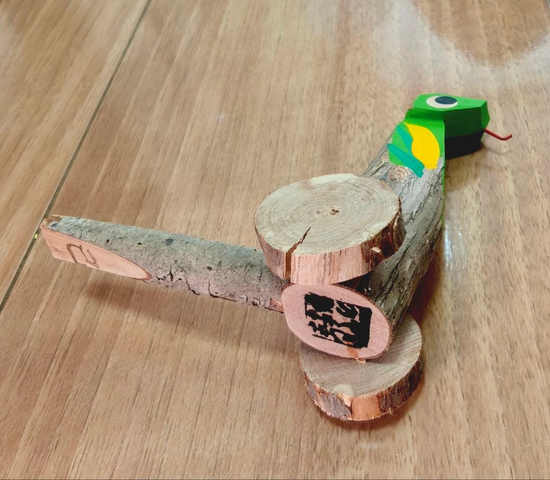 杵島山一刀彫　大八車　巳