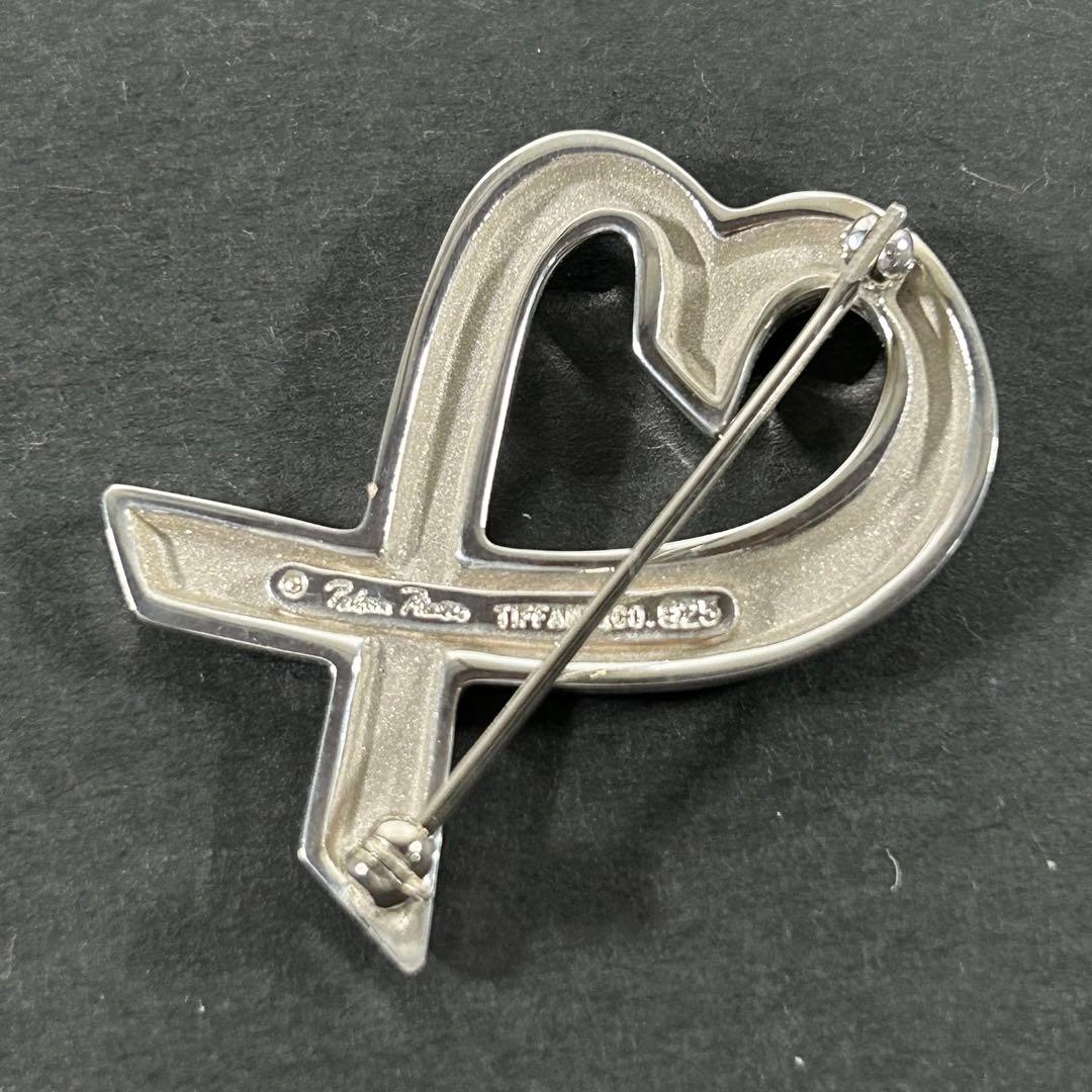 ティファニー ブローチ ラヴィングハート シルバー925 ハート ピンバッチ