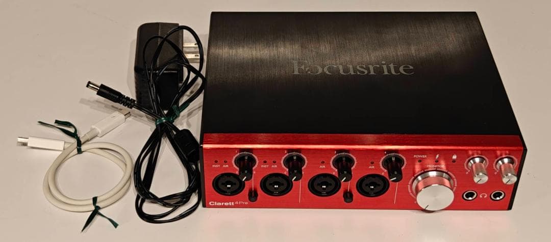 Focusrite Clarett 4Pre オーディオインターフェース