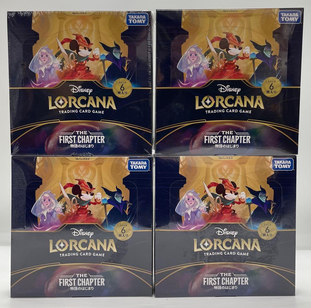 【シュリンク付き】ディズニーロルカナカードゲーム　物語の始まり 4BOX