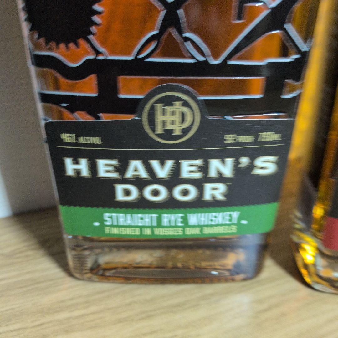 HEAVEN'S DOOR ストレートライウイスキー 他計３本。箱無し。未開栓。