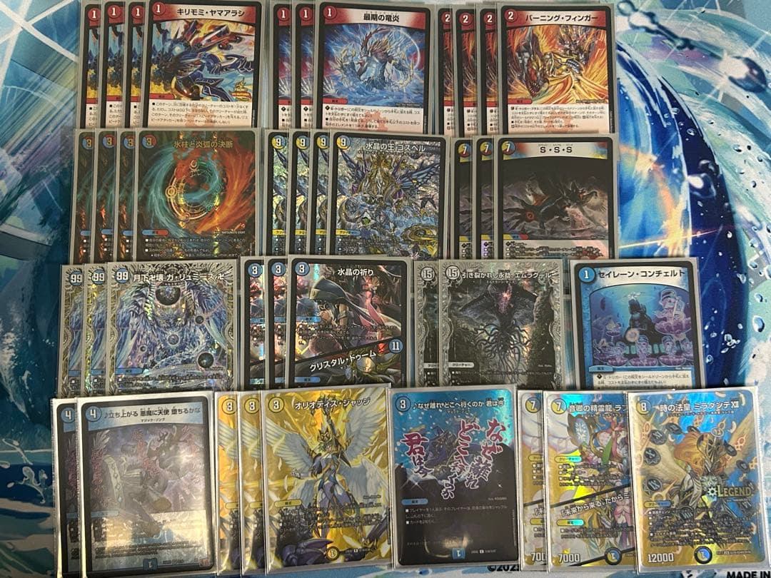 デュエマ　ラッカゴスペル　構築済みデッキ　二重スリーブ デッキパーツ付き