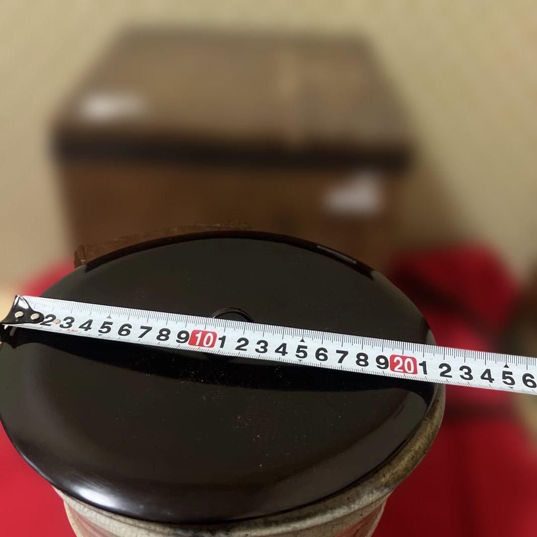 江戸時代物 茶道具 古唐津 水指 塗蓋 朝鮮唐津 骨董 古道具 古玩