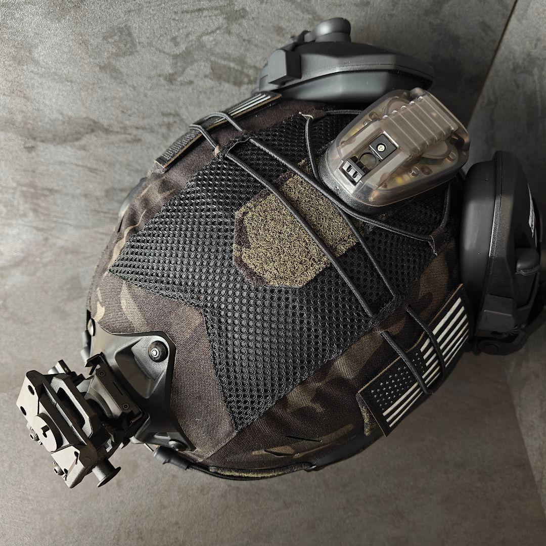 新品 実物NIJ IIIA防弾ヘルメット Fast SFタイプ BKMフルセット