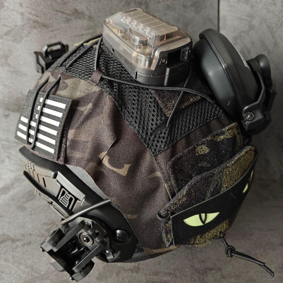 新品 実物NIJ IIIA防弾ヘルメット Fast SFタイプ BKMフルセット