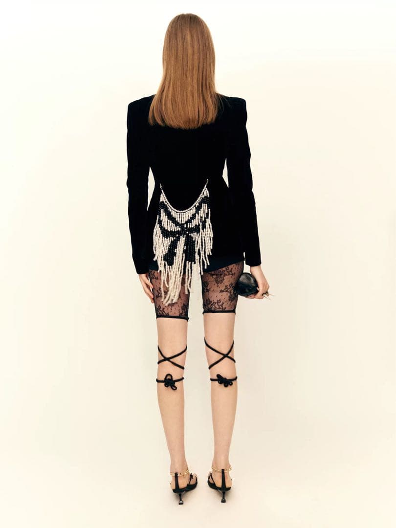 即購可　Nordess レースタイツ　5分丈　ブラック　廃盤　完売品　激レア新品