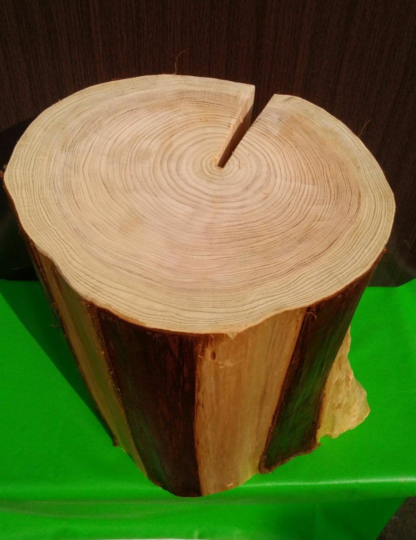 檜磨き丸太椅子　244