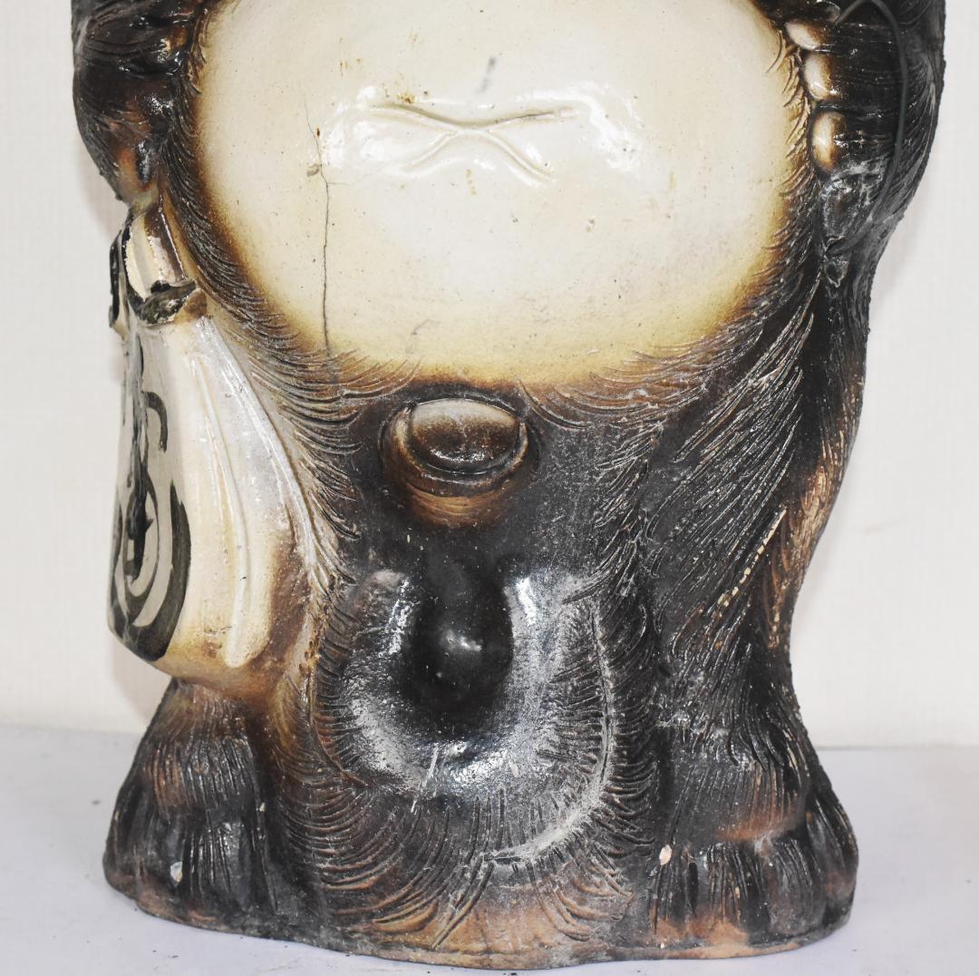 た*ち様 タヌキの置物　信楽焼 67ｃｍ　●2503033