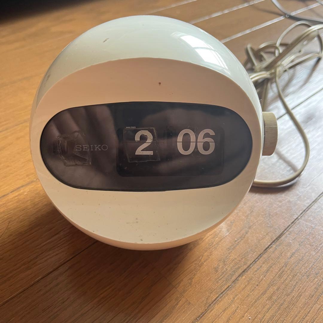 【可動品】70s SEIKO パタパタ時計 ミッドセンチュリー　スペースエイジ