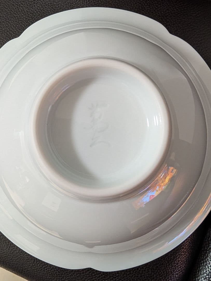 【希少新品】人間国宝 井上萬二 白磁彫文 菓子鉢